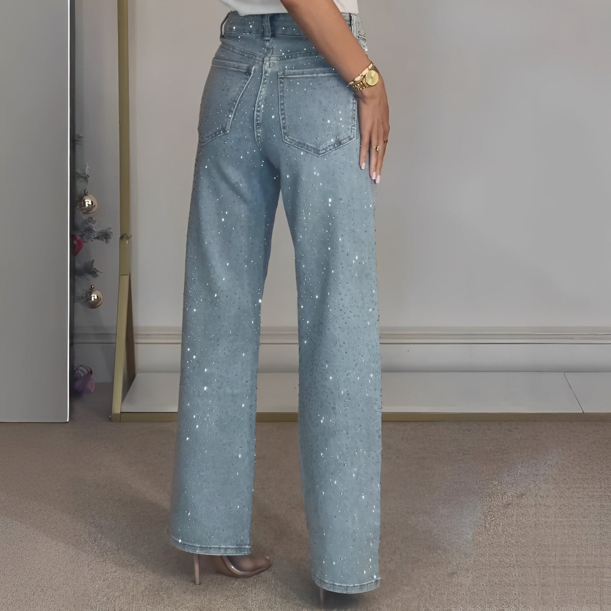 Sandra - Elegantní kalhoty s širokými nohavicemi