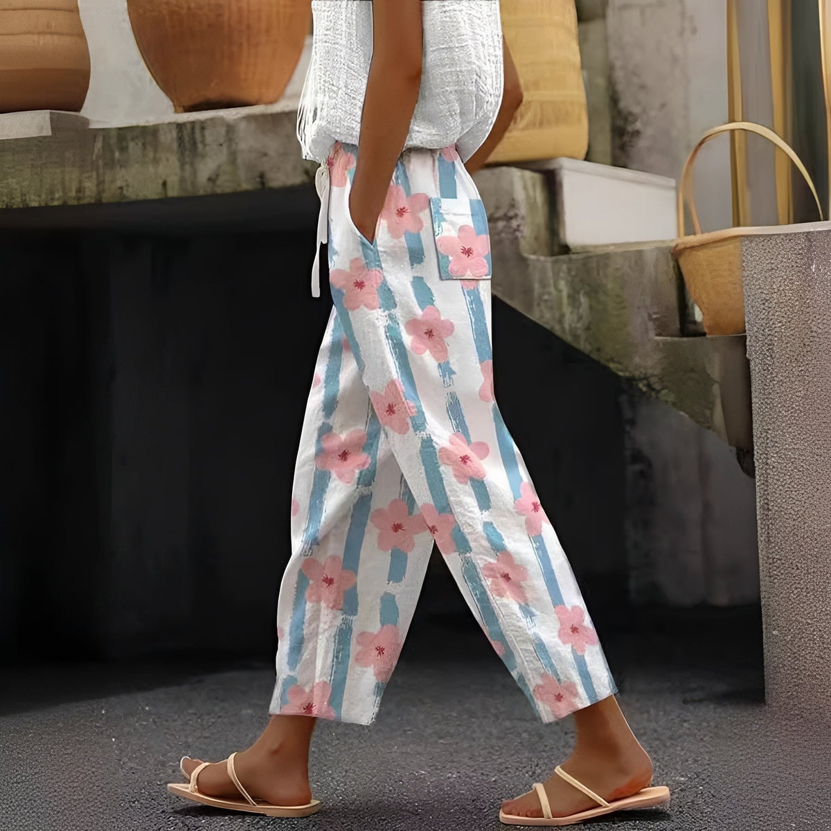 Betty - Stylové kalhoty s kapsami pro dámy