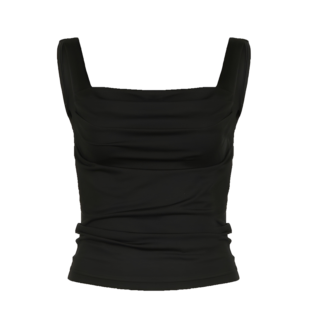 Genevieve - Nenáročný jednobarevný cami top