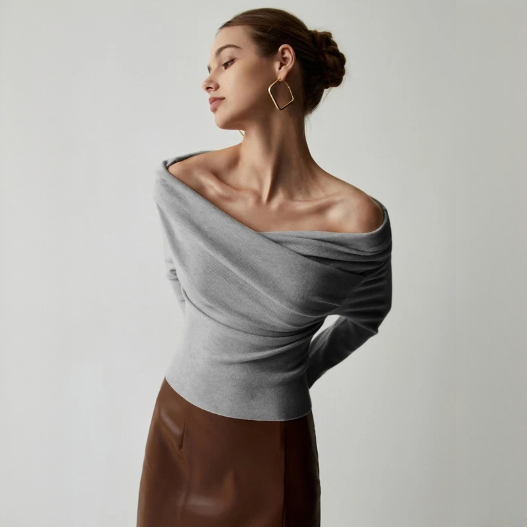 Yasmin - Elegantní top bez ramen