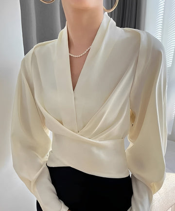 Isabel - Elegantní top s výstřihem do V