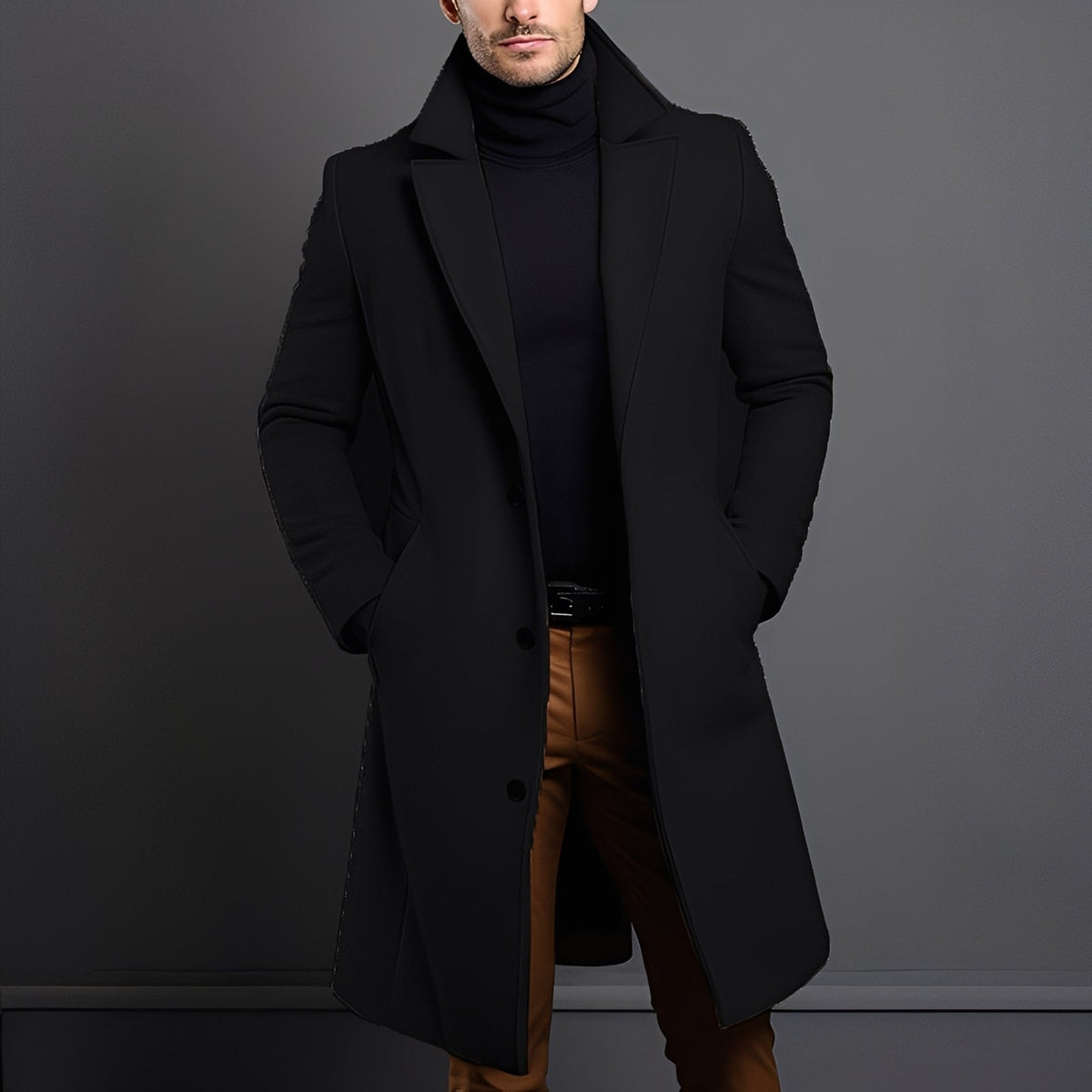Clifton - Moderní vlněný trenčkot pro muže