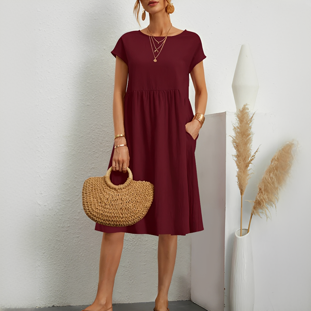 Evalyn - Elegantní midi šaty