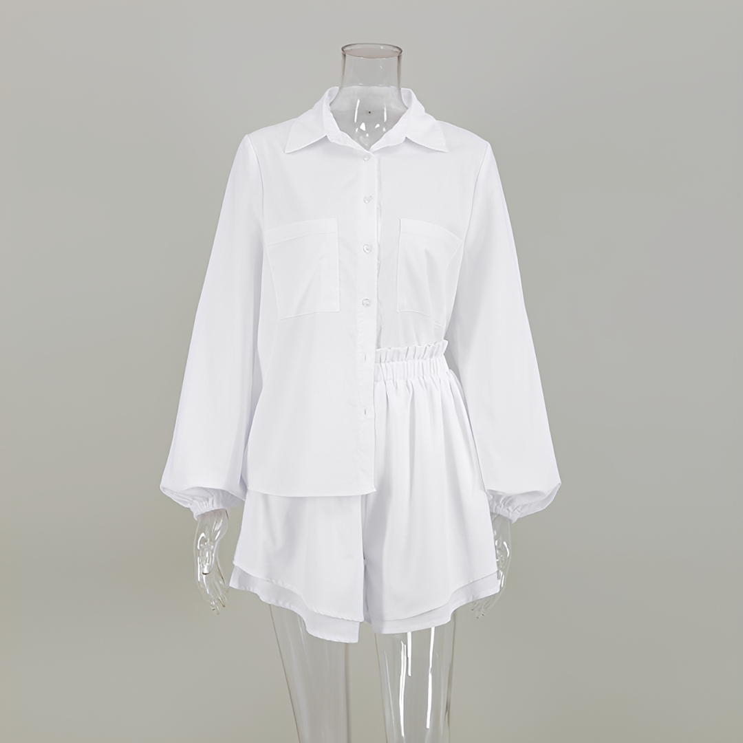 Larnie - Trendy top a krátký set