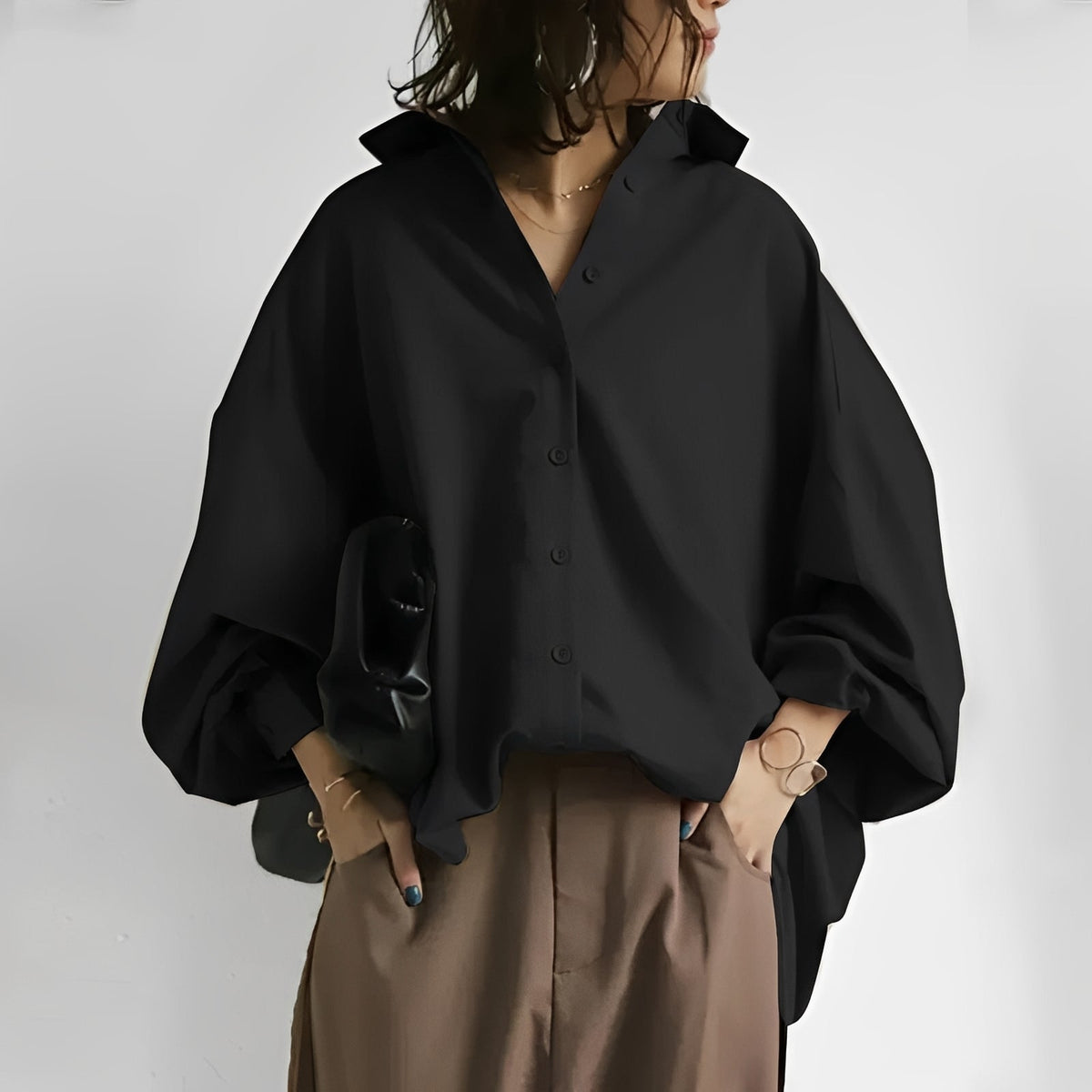 Brittney - Ležérní oversized halenka