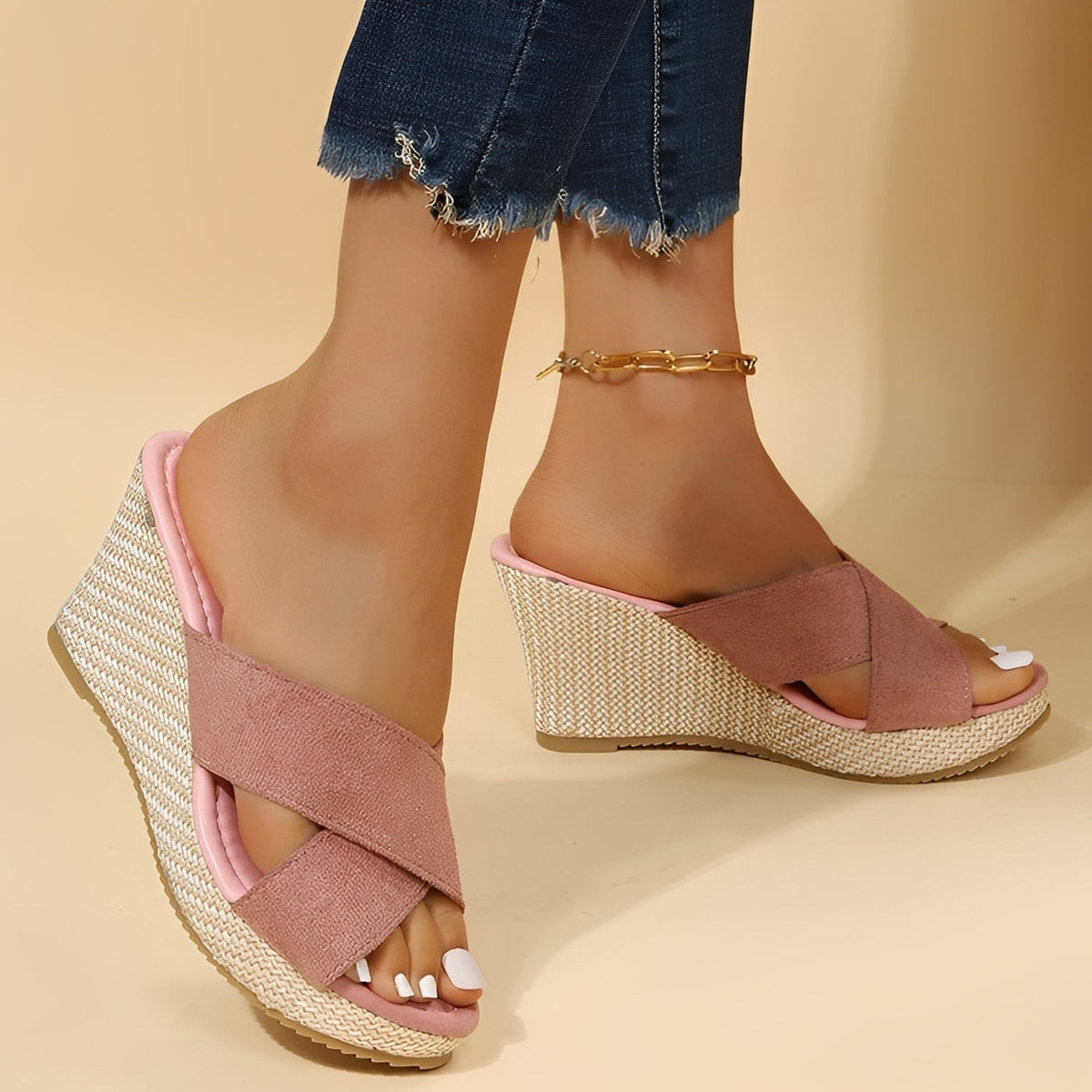 Julie - Stylové, pohodlné klínové sandály pro ženy