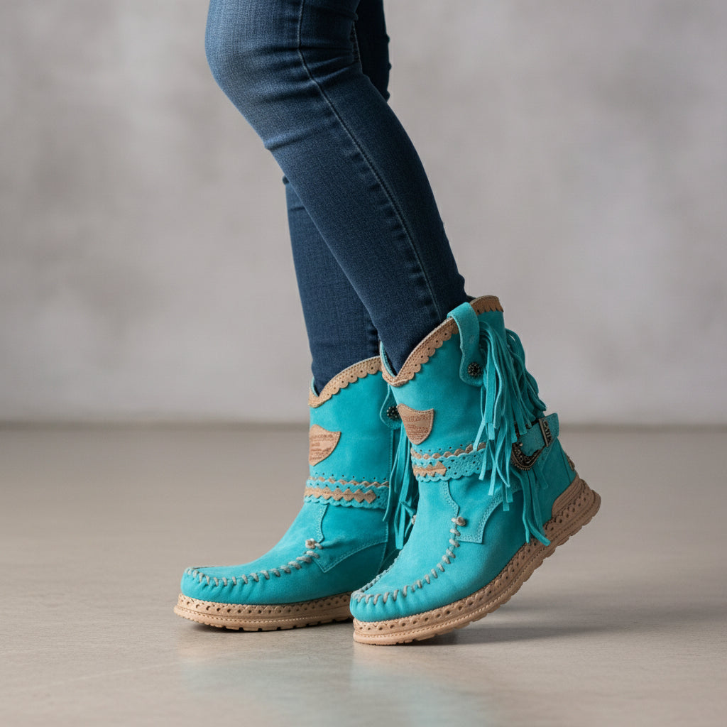 Brianna - Stylové boho kotníkové boty