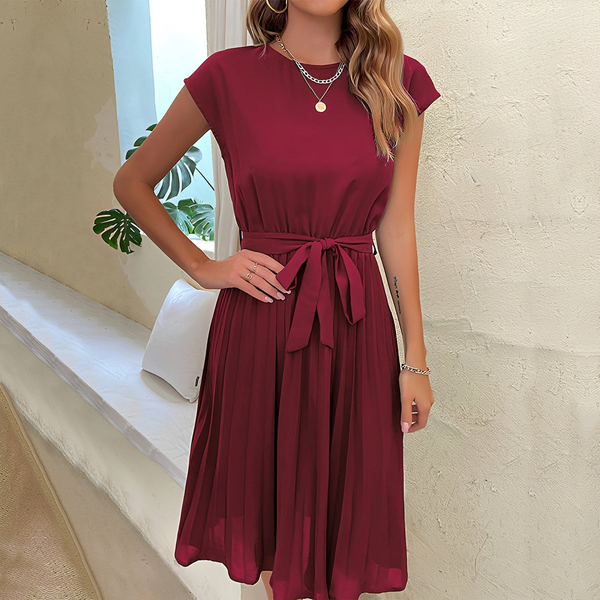 Aimee - Stylové plisované šaty