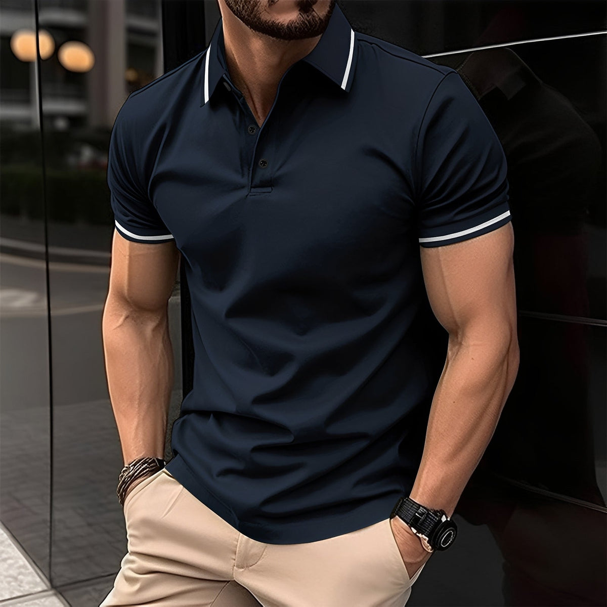 Frank - Stylové polo tričko s límečkem