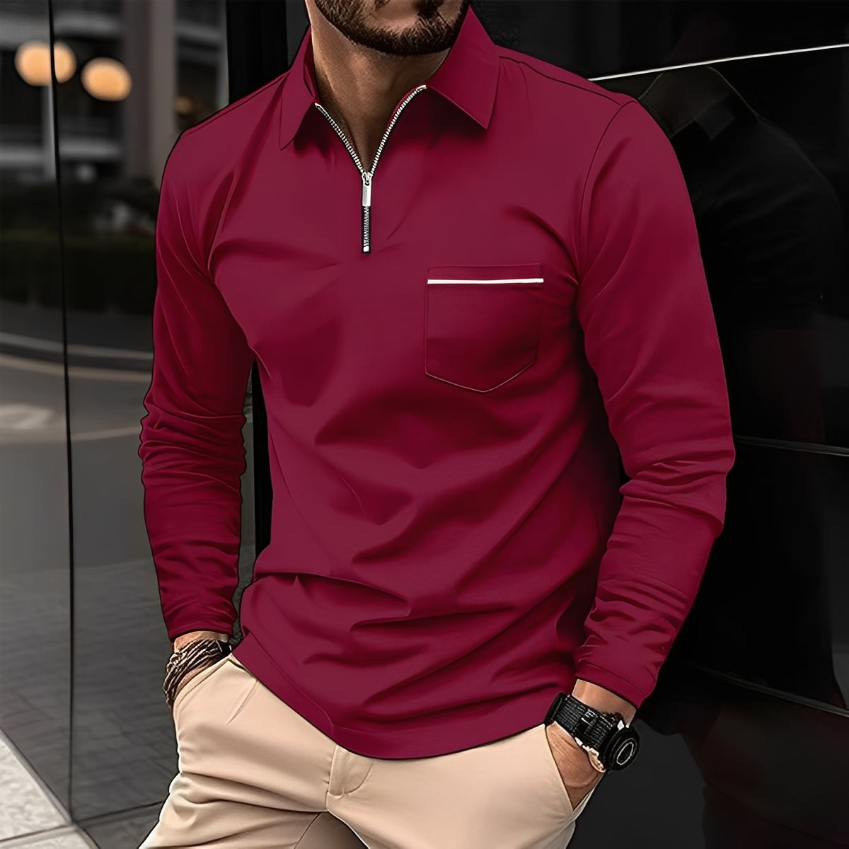 Florent - Ležérní košile s dlouhým rukávem