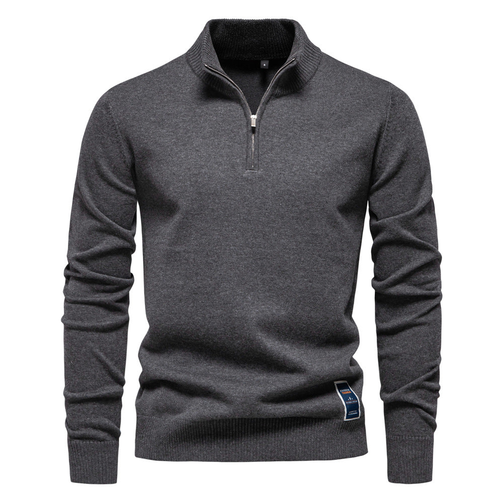 Caelum - Caual Slim-Fit pletený svetr pro muže