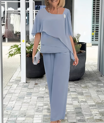 Leah - Elegantní, volně padnoucí dvoudílná sada pro dámy