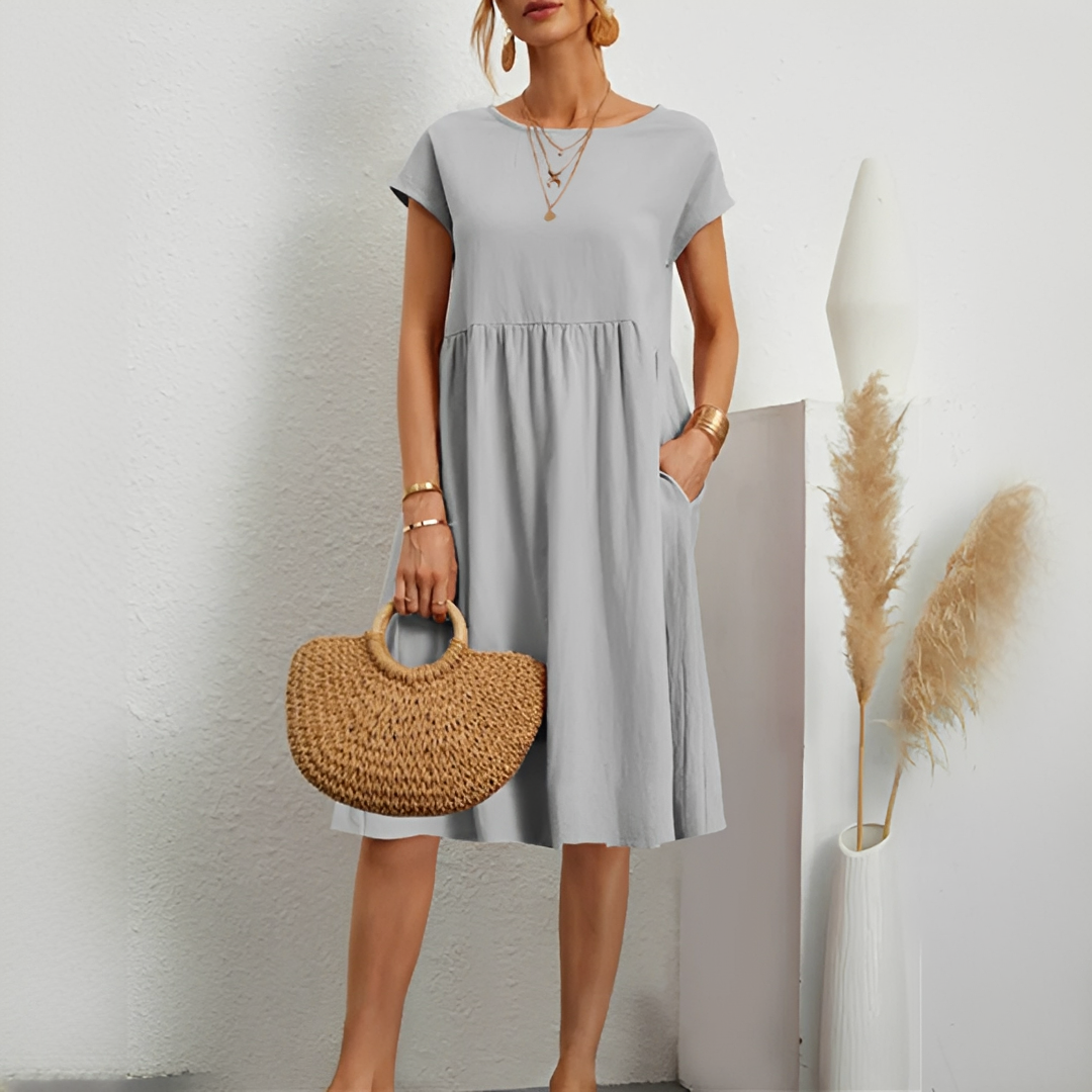 Evalyn - Elegantní midi šaty
