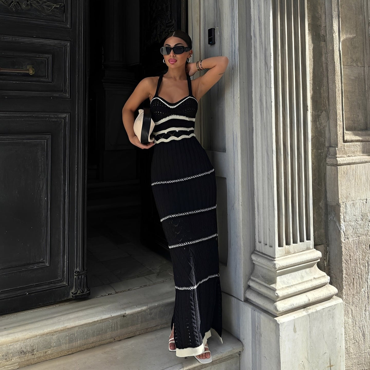Angeline - Elegantní midi šaty