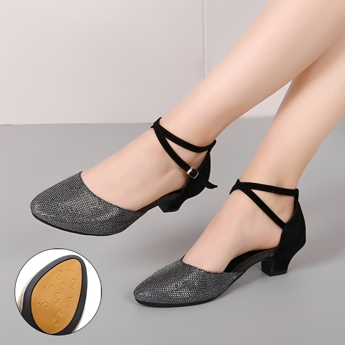 Carrie - Stylové třpytivé sandály pro dámy