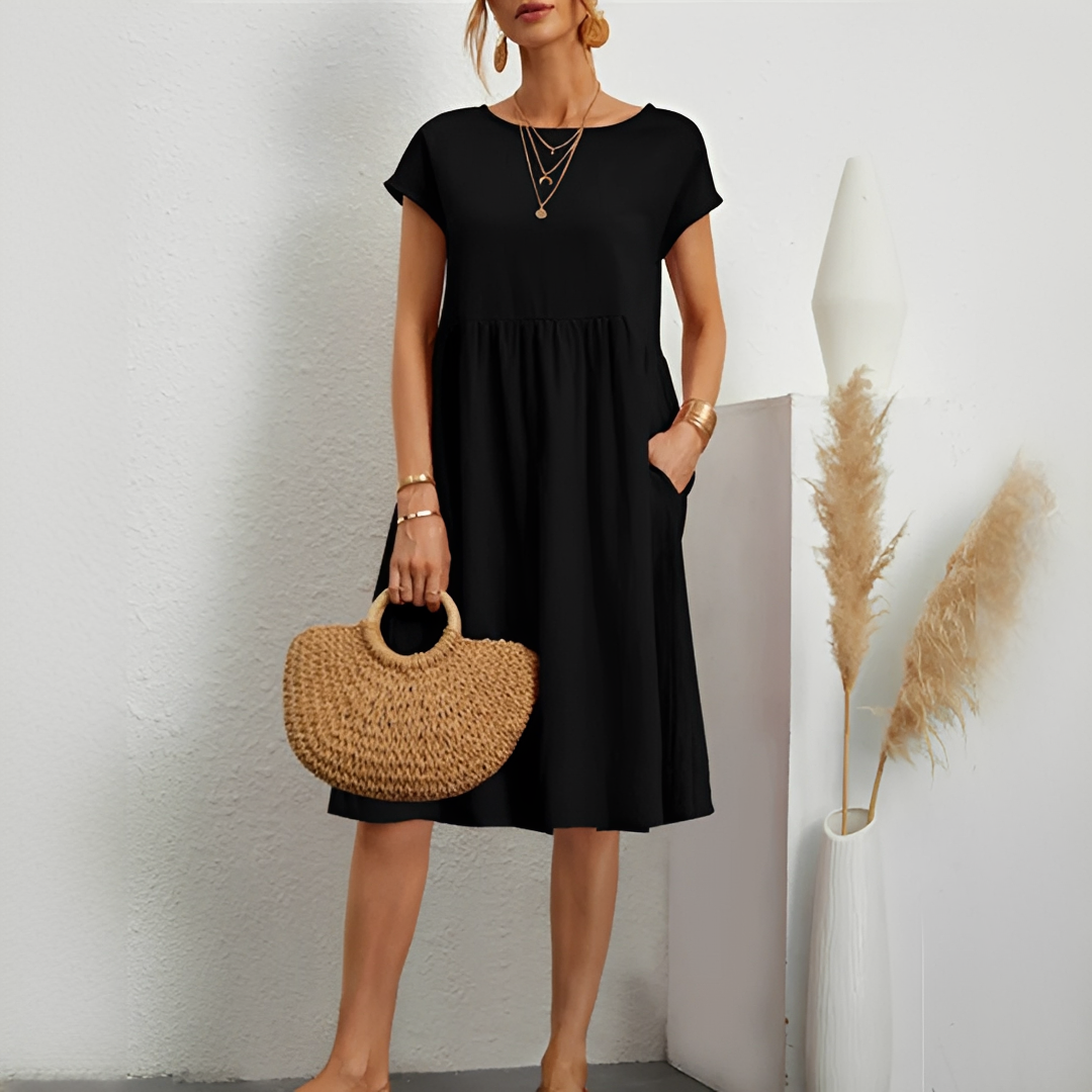 Evalyn - Elegantní midi šaty