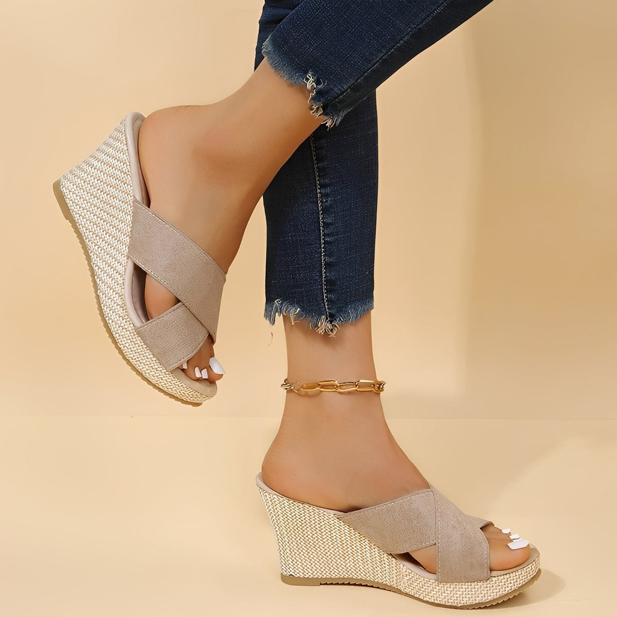 Julie - Stylové, pohodlné klínové sandály pro ženy