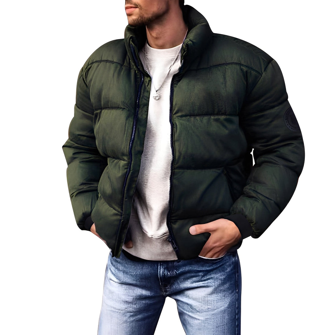 Keaton - Stylová, vycpaná péřová bunda pro muže