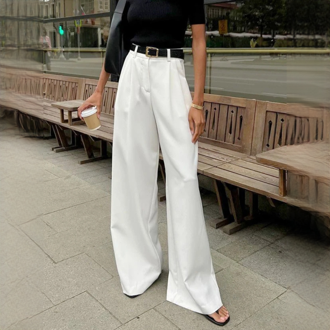 Marlene - Elegantní kalhoty s širokými nohavicemi