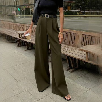 Marlene - Elegantní kalhoty s širokými nohavicemi