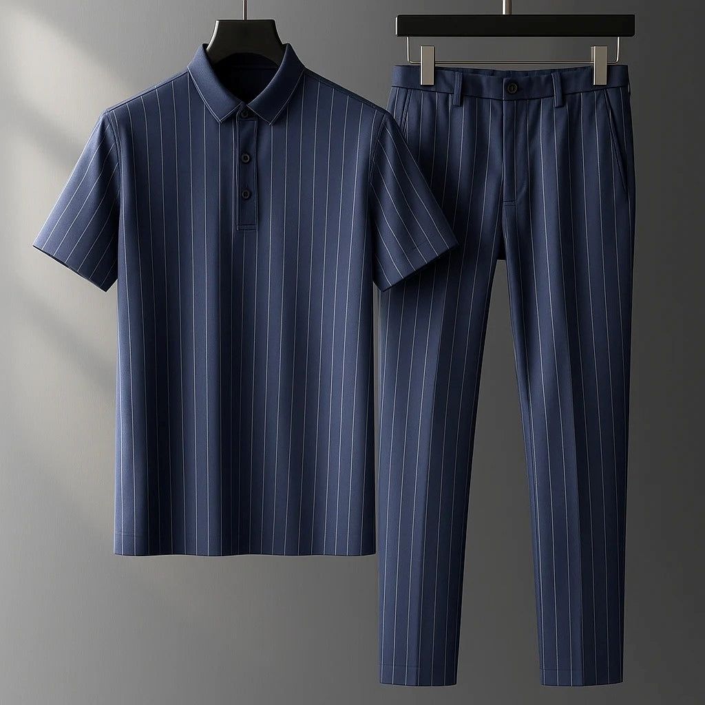 Donny - Ležérní pruhovaný polo set