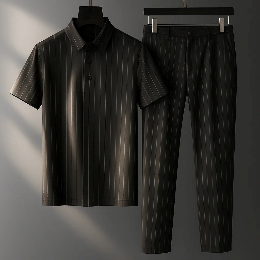 Donny - Ležérní pruhovaný polo set