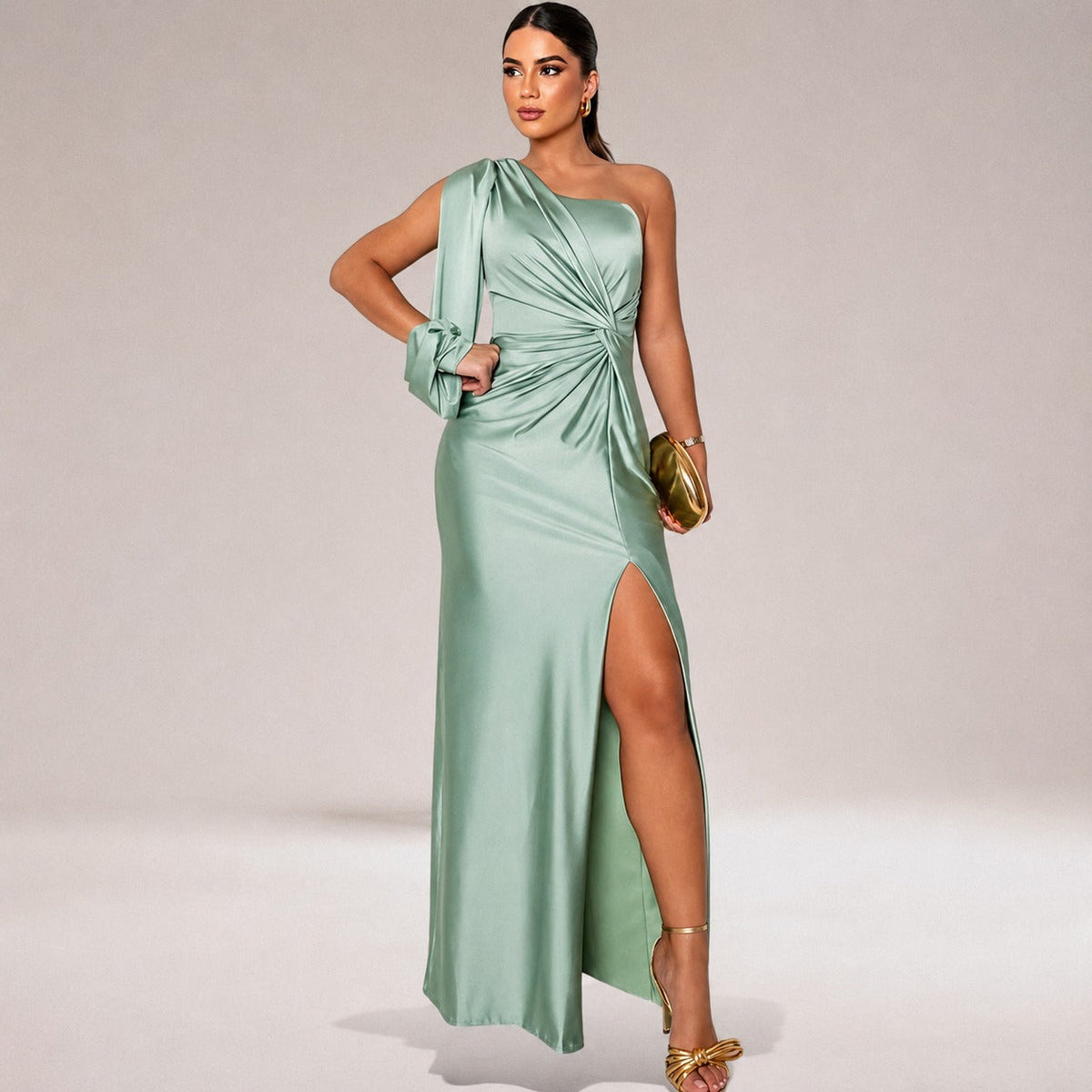 Marianne - Elegantní šaty na jedno rameno