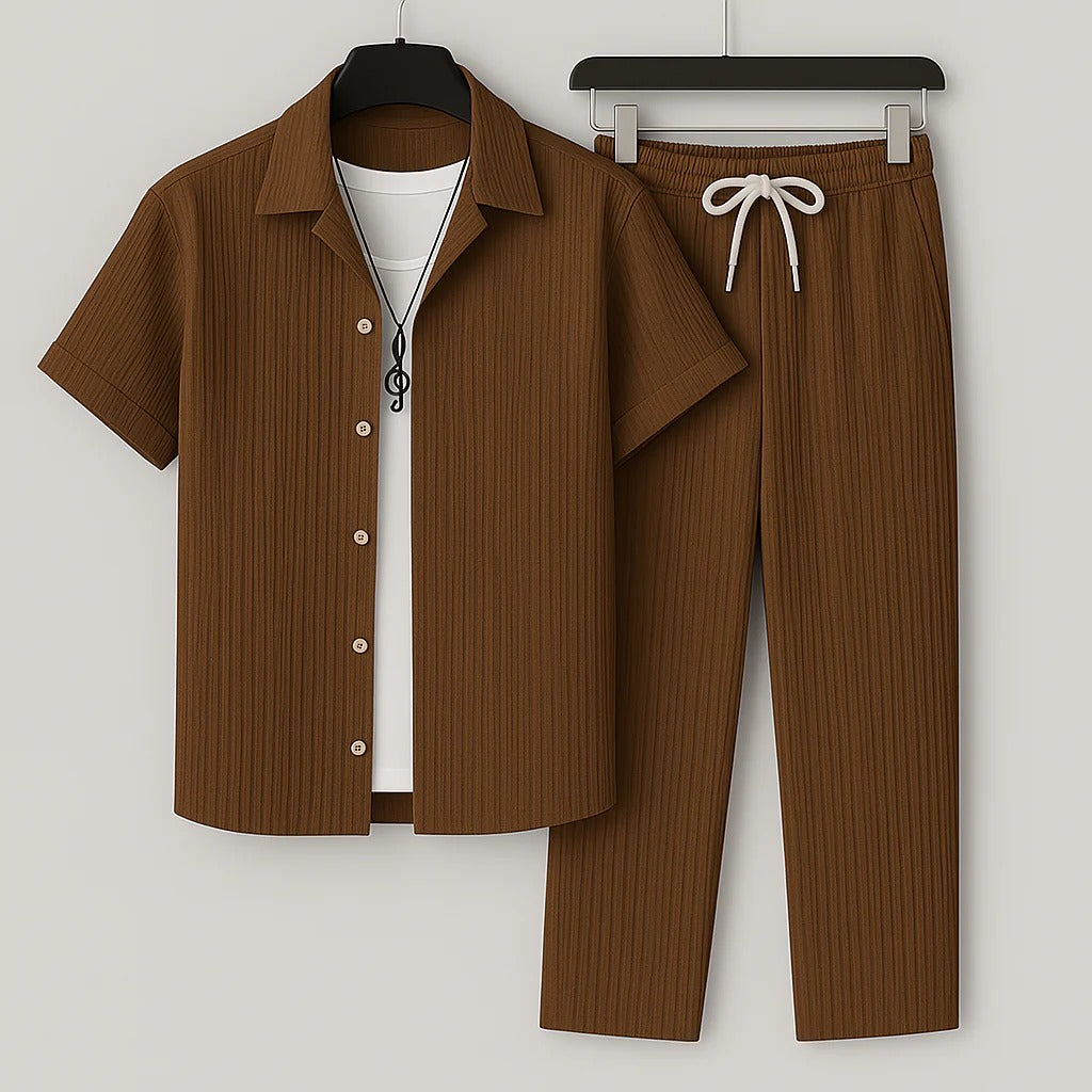 Kamil - Ležérní pruhovaný set