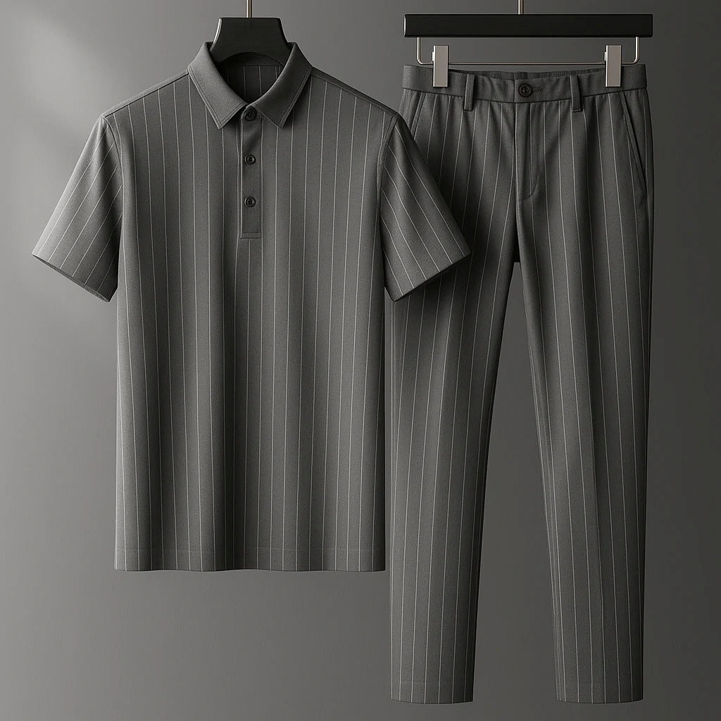 Donny - Ležérní pruhovaný polo set
