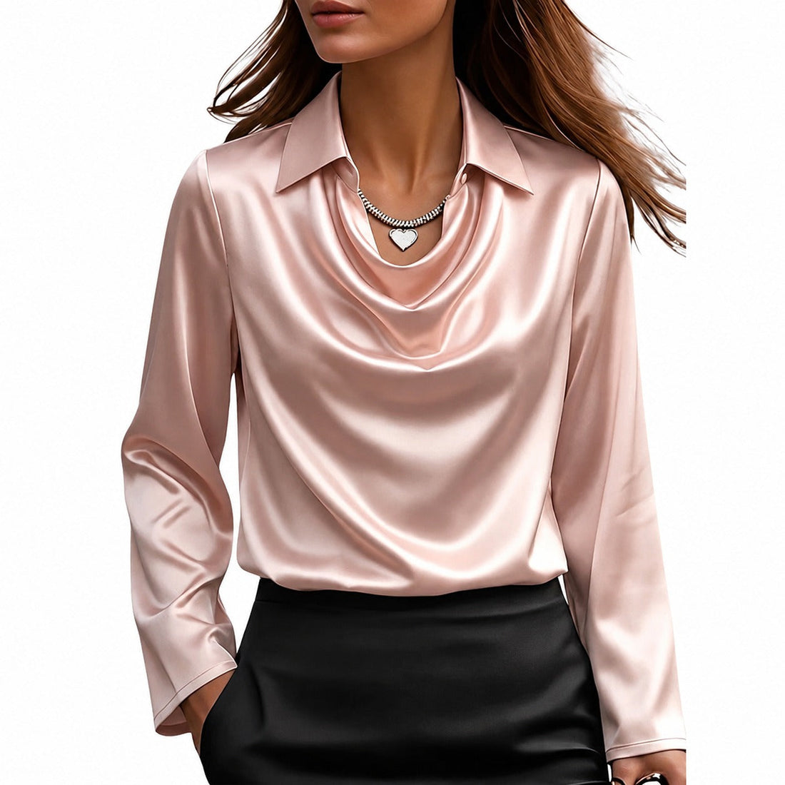 Dionne - Elegantní halenka s dlouhým rukávem pro ženy