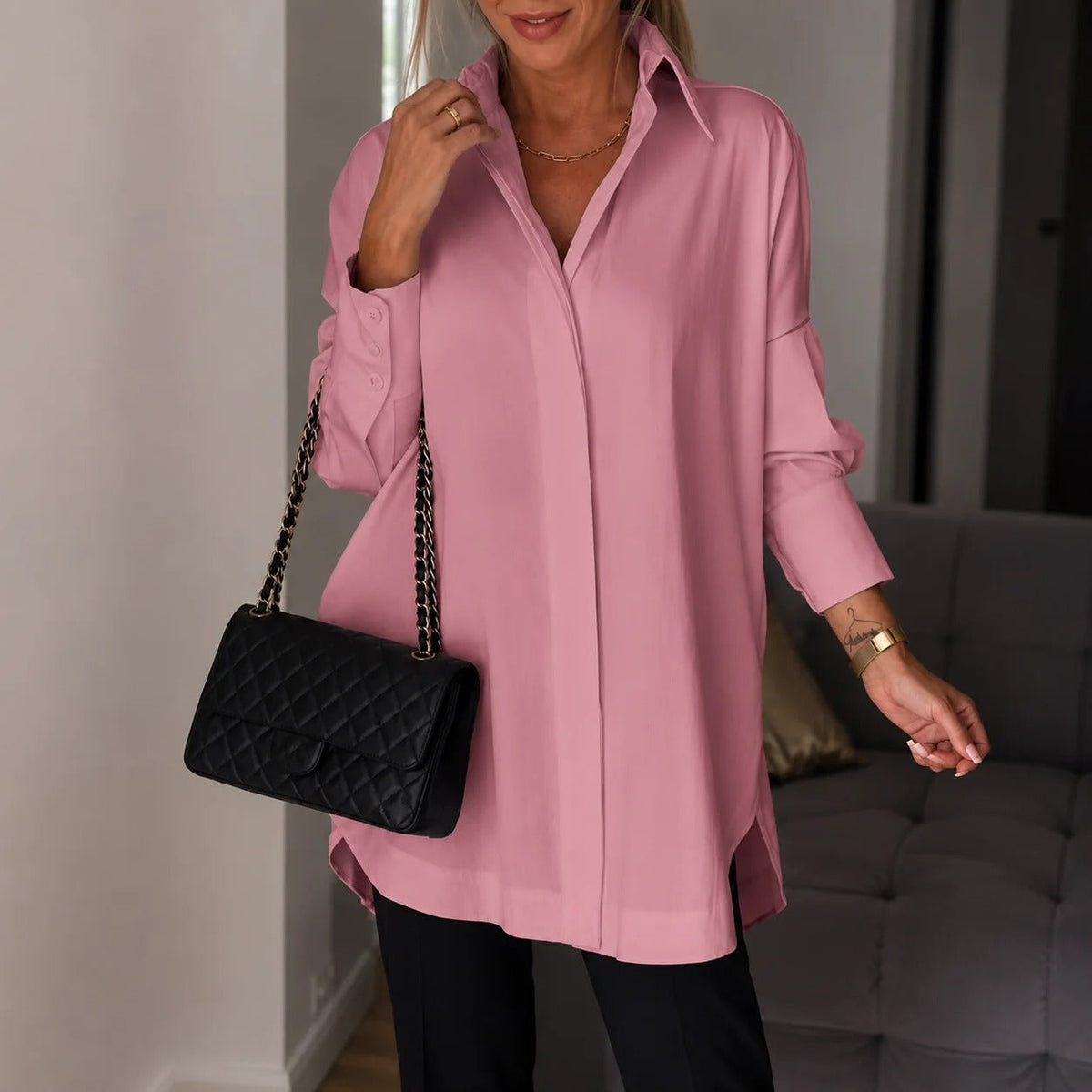 Lauren - Elegantní košile s dlouhým rukávem