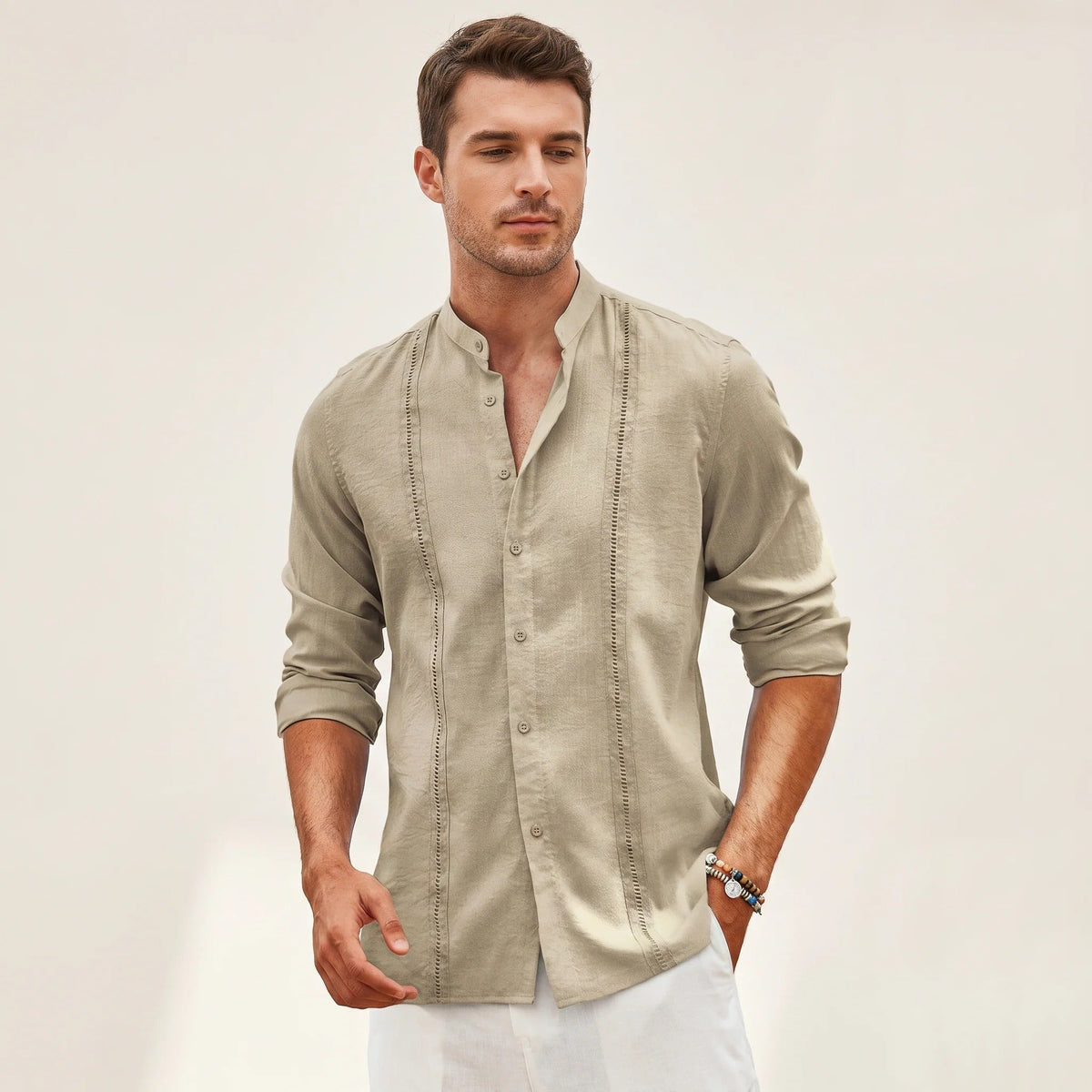 Olivier - Elegantní vyšívaná košile