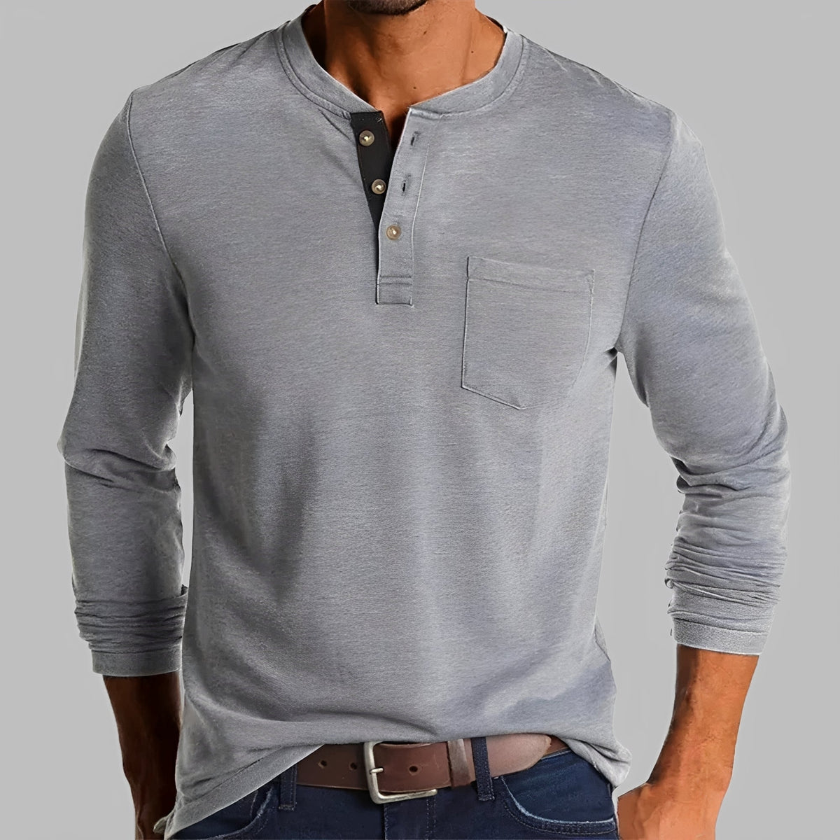 Dalton - Košile Henley s dlouhým rukávem
