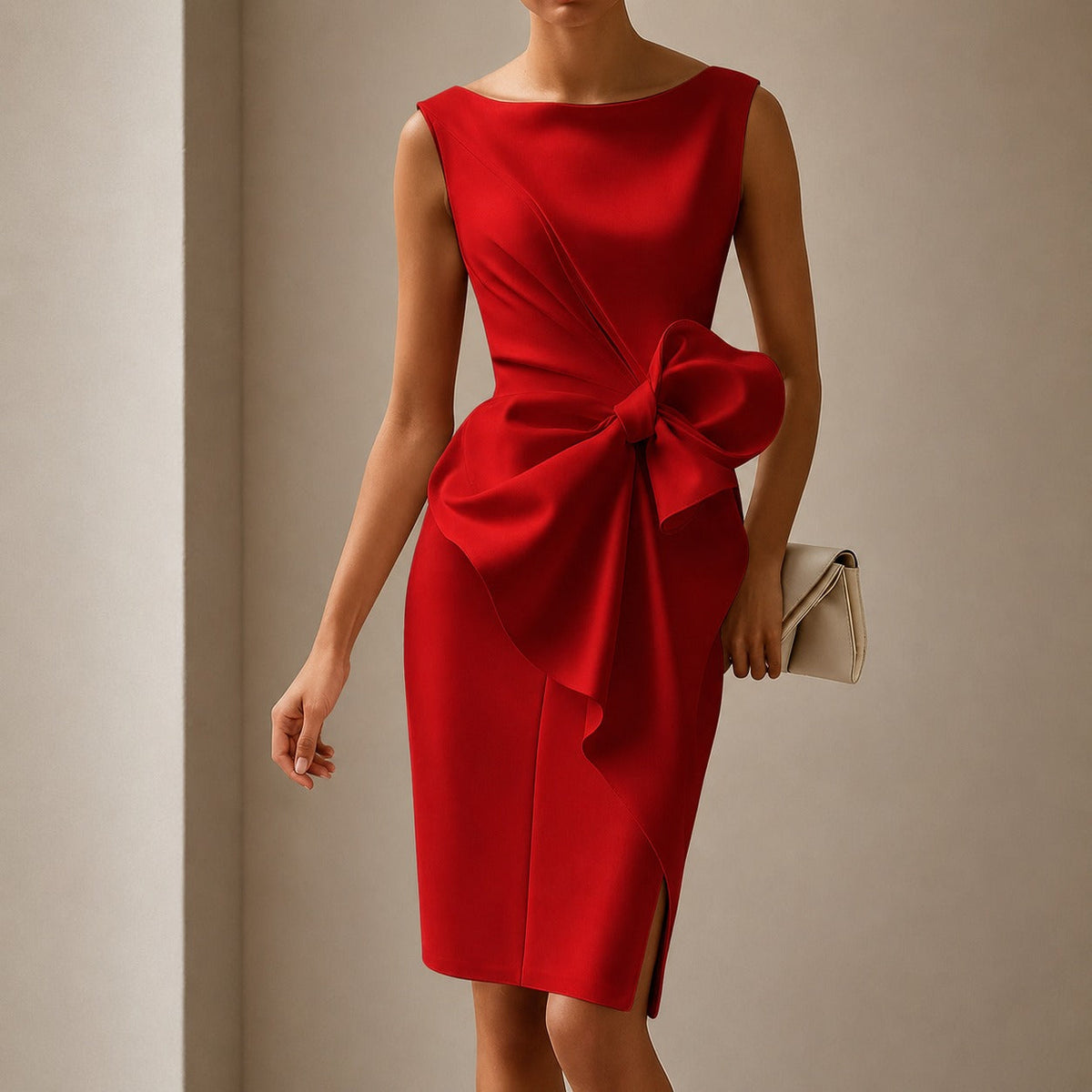 Esmee - Elegantní mini šaty s mašlí