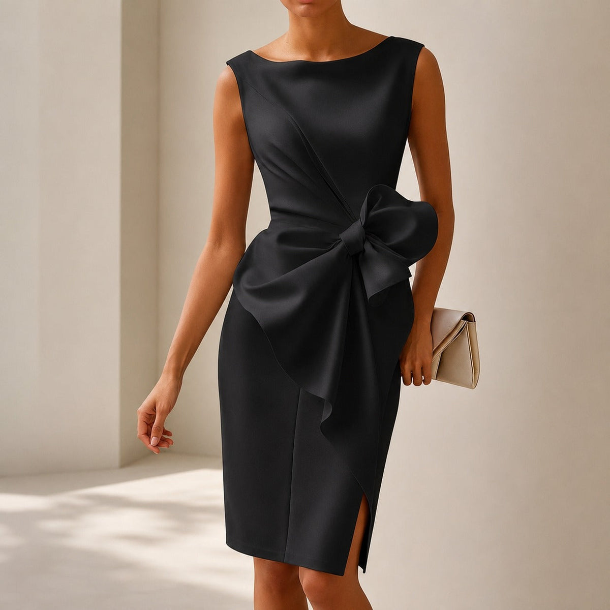 Esmee - Elegantní mini šaty s mašlí