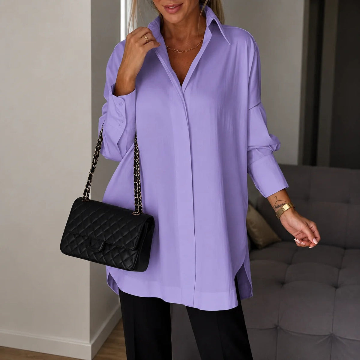 Lauren - Elegantní košile s dlouhým rukávem