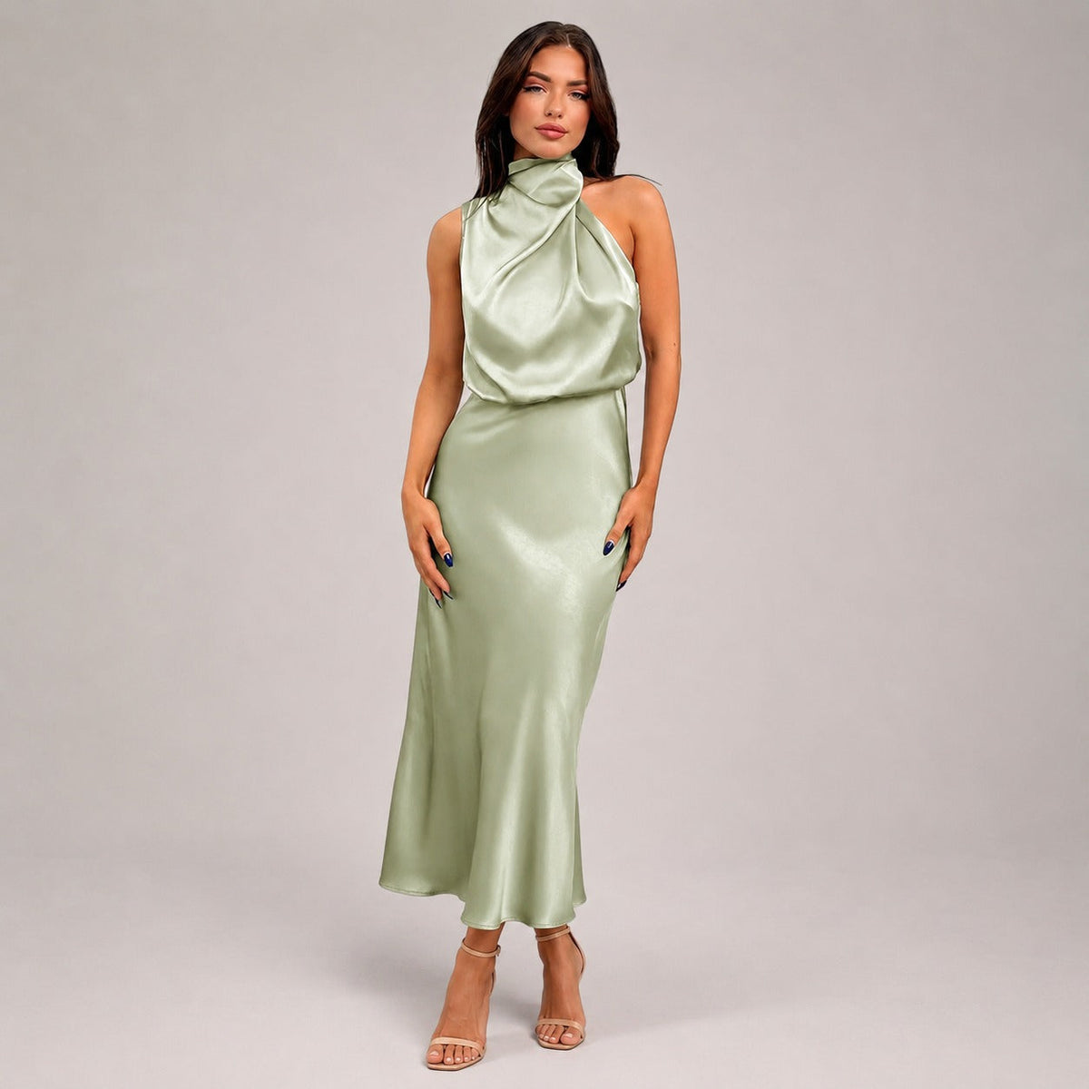 Lillie - Elegantní šaty s halter výstřihem