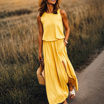 Edna - Ležérní boho maxi šaty z modalu