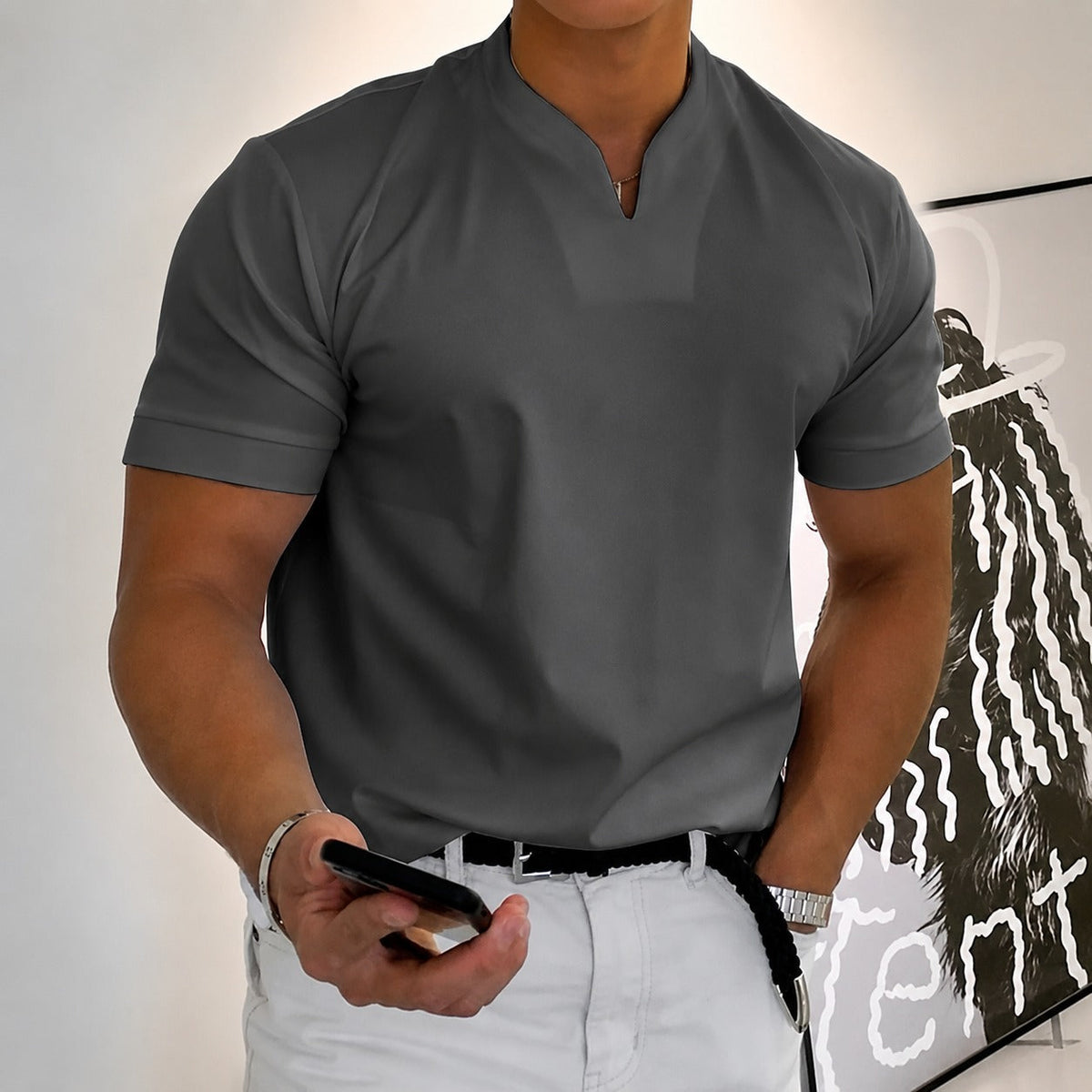 Jason - Fitness tričko pro muže s krátkým rukávem