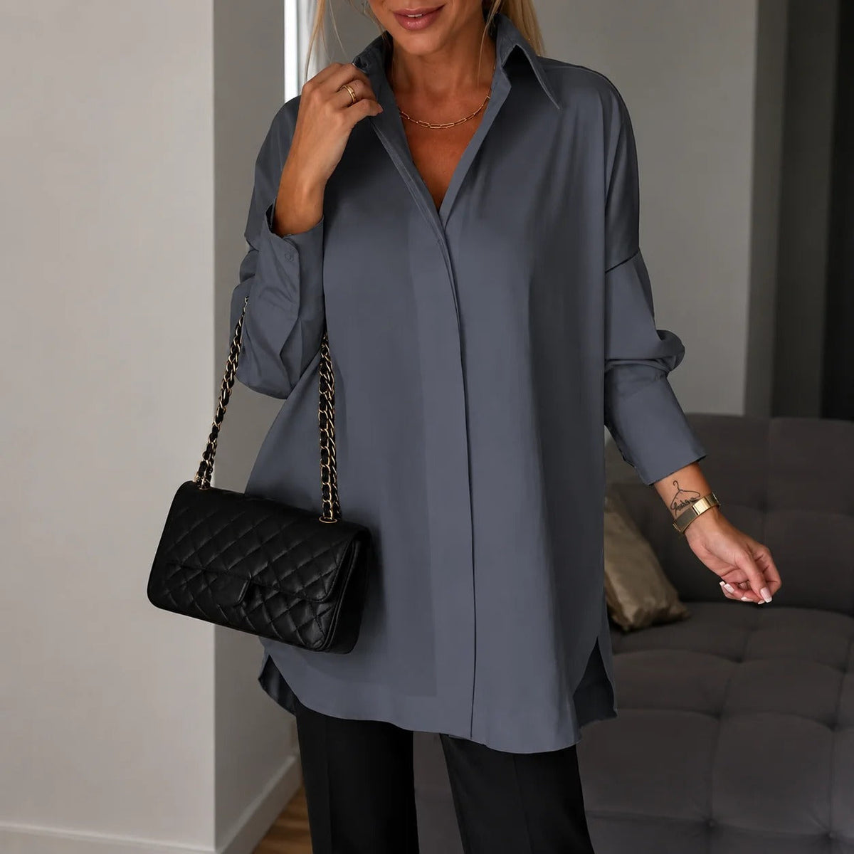 Lauren - Elegantní košile s dlouhým rukávem