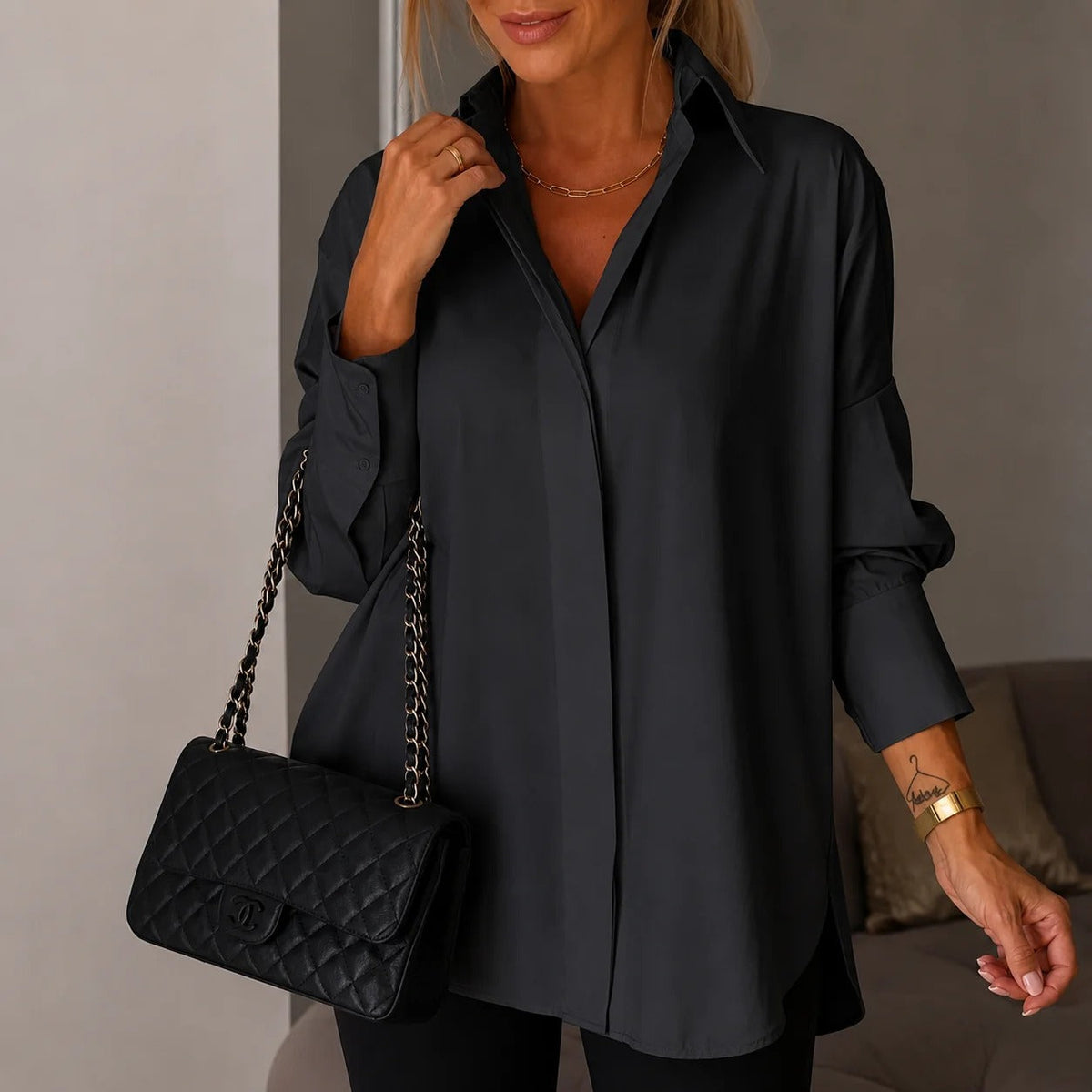 Lauren - Elegantní košile s dlouhým rukávem