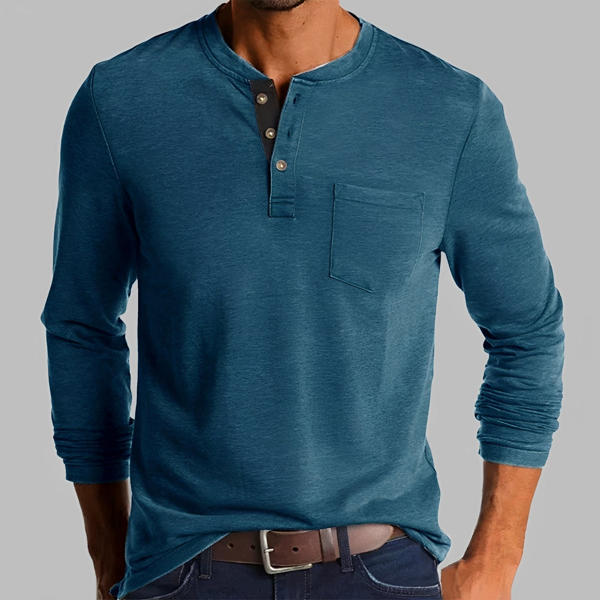Dalton - Košile Henley s dlouhým rukávem