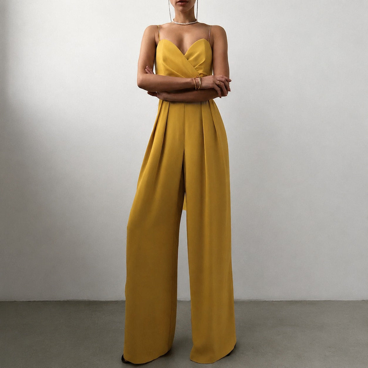 Becca - Elegantní kalhotový overal s vysokým pasem