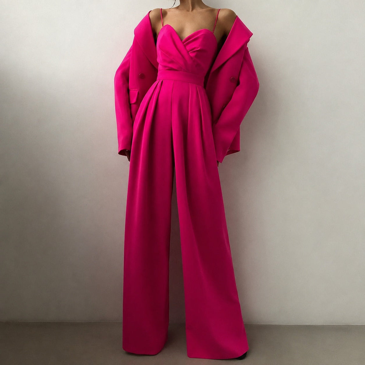 Becca - Elegantní kalhotový overal s vysokým pasem