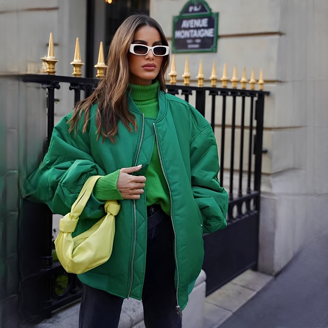 Fellaine - Pohodlná oversize bomber bunda