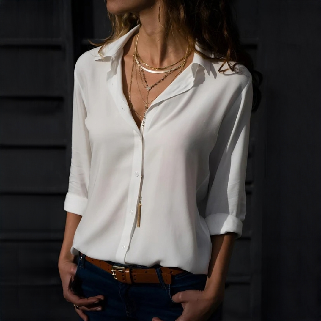 Jordena - Elegantní halenka s dlouhým rukávem