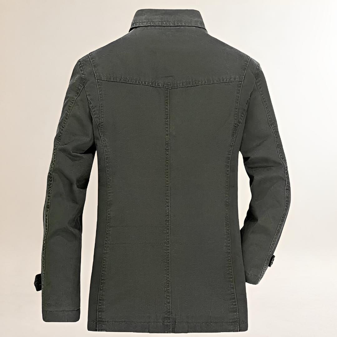 Pánský casual blazer s více kapsami a knoflíkovou légou - regular střih