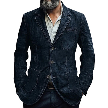 Pánský sako s tailored střihem a funkčními kapsami - moderní design