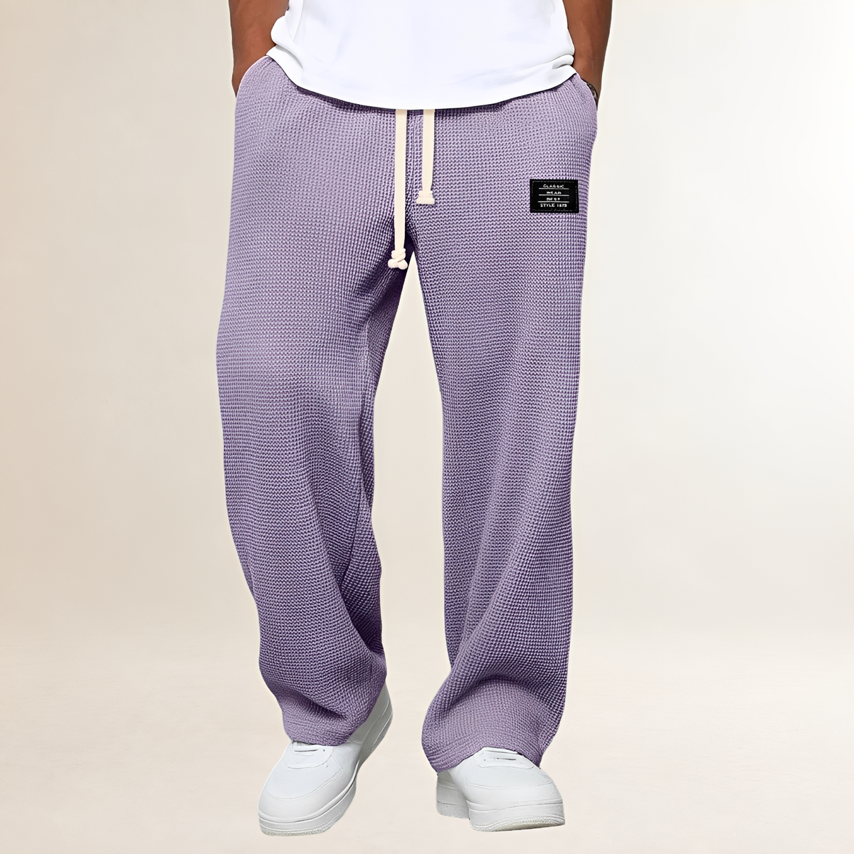 Pánské tepláky s šňůrkou a volným střihem - casual styl