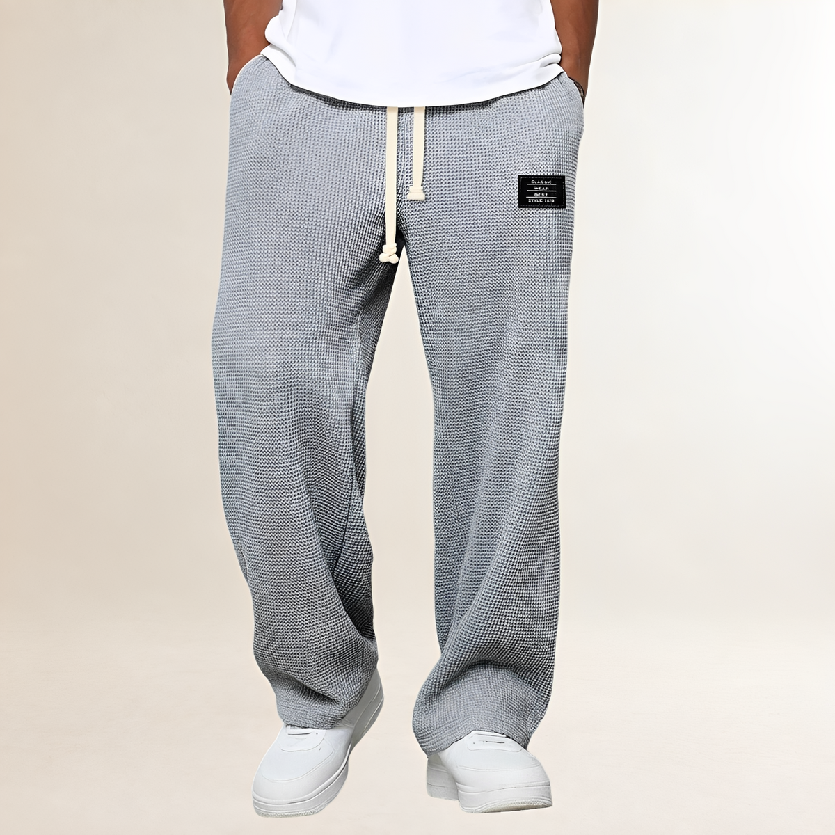Pánské tepláky s šňůrkou a volným střihem - casual styl